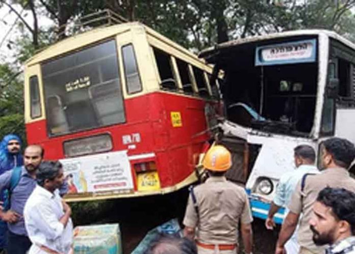 Kerala public transport buses Accident