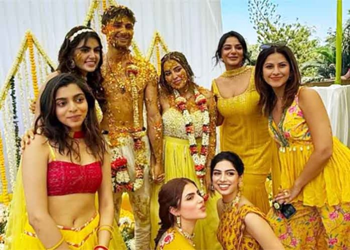 Khushi Kapoor shares pictures haldi ceremony