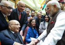 PM Modi meets 101-year-old former IFS officer