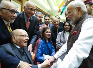 PM Modi meets 101-year-old former IFS officer