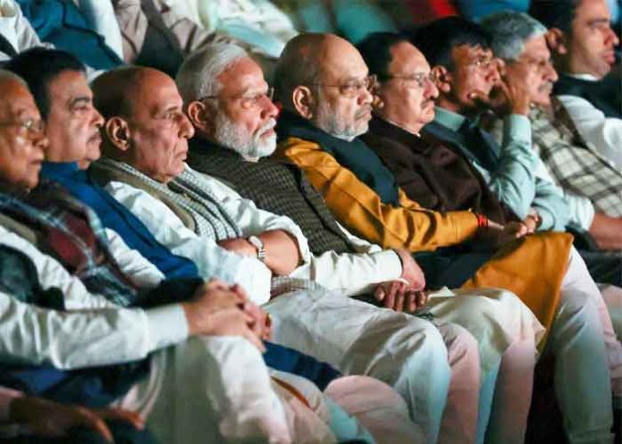 PM Modi watches 'The Sabarmati Report’ with NDA MPs