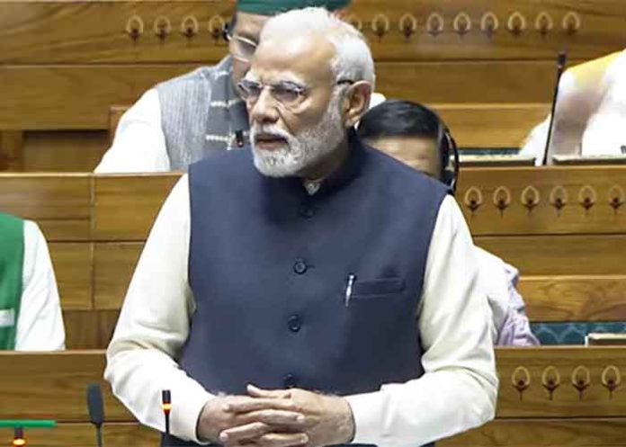 PM Narendra Modi in Parliament 1