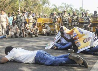 Protest in Bhubaneswar