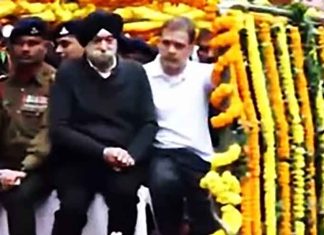 Rahul Gandhi accompanies mortal remains of Dr Singh