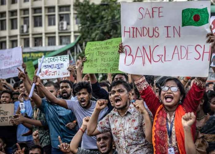 Safe Hindus in Bangladesh protest