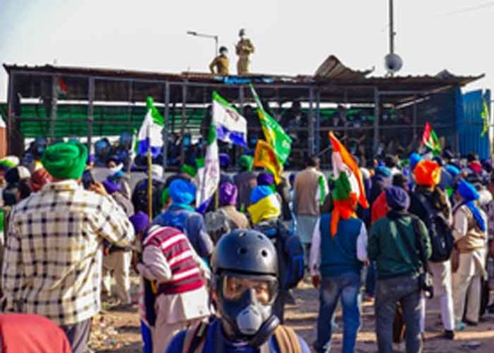 Tear Gas used on Farmers at Shambhu border