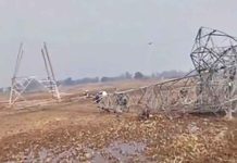 Transmission tower collapses