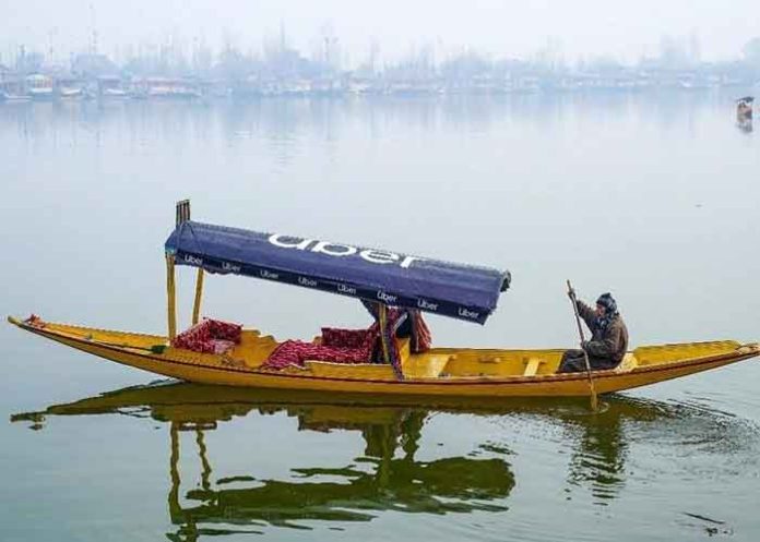 Uber Shikara, in Srinagar's Dal Lake