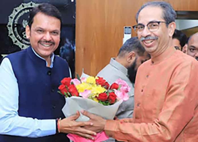 Uddhav Thackeray meets Devendra Fadnavis