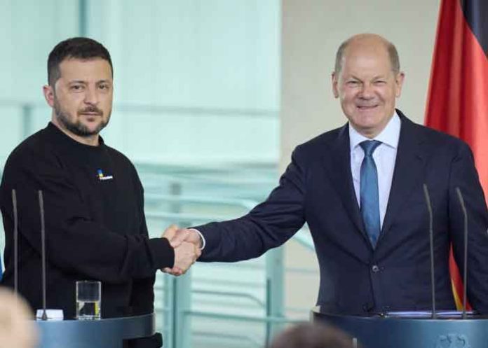 Zelensky and German Chancellor Scholz