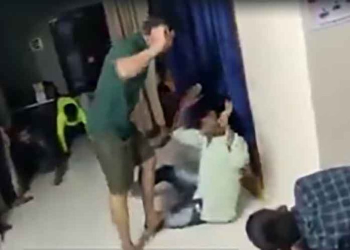 coaching institute founder thrashing student viral video