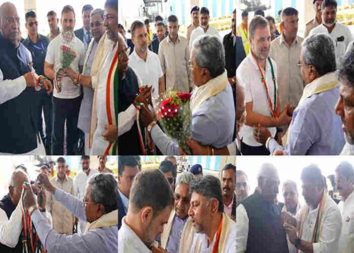 Cong-centenary- session-celebrations-Rahul-Gandhi-Kharge-arrive-in-Belagavi