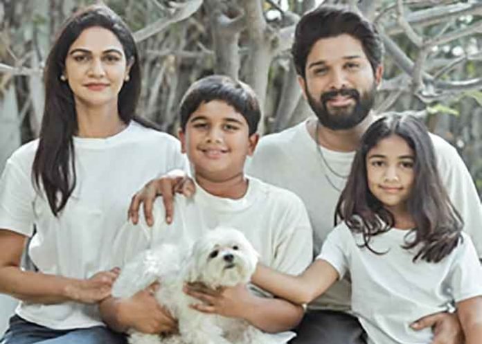 Allu Arjun Sneha Reddy family pic