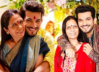 Arjun Bijlani with mother