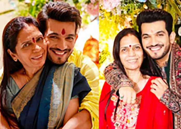 Arjun Bijlani with mother