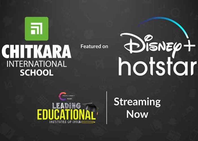 Chitkara International School features in Disney+ Hotstar