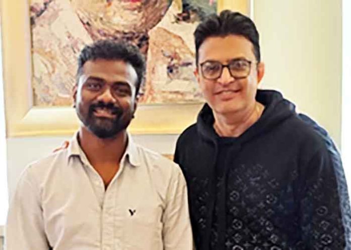 Filmmaker Rajkumar Periasamy with Bhushan Kumar