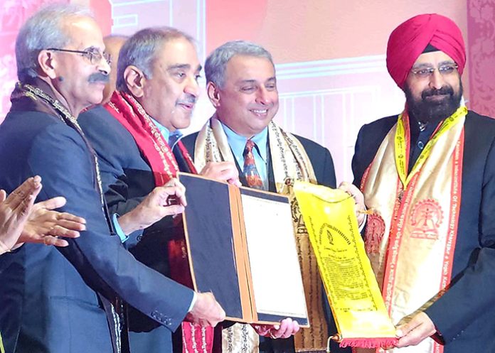 IIT Kharagpur Honours its Alumnus Yatinder Pal Singh Suri