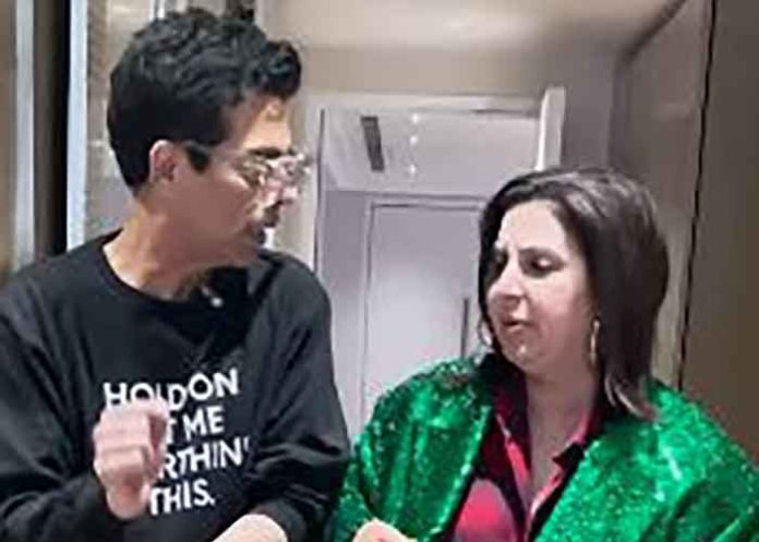 Karan Johar turns stylist for Farah Khan