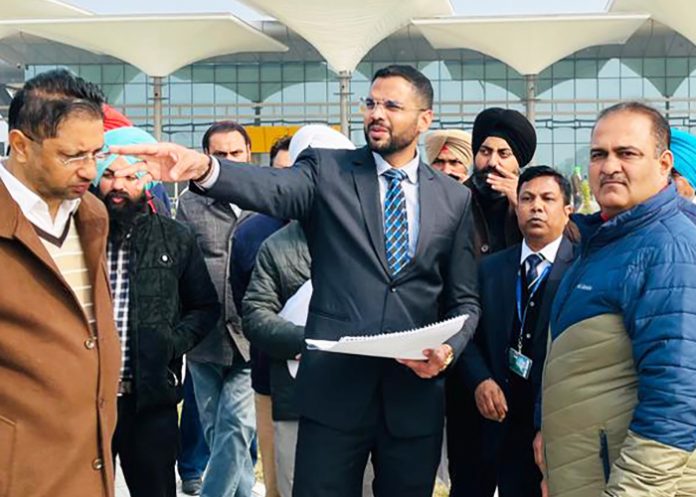 Ludhiana DC Jorwal at Halwara Airport