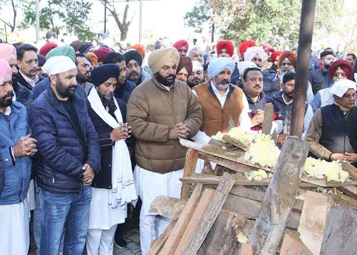 MP Gurjeet Aujla Mother Cremated