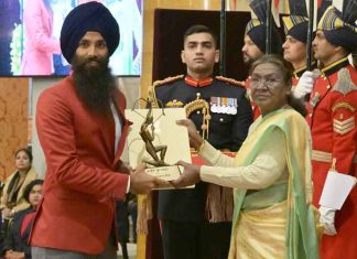 President Murmu Honours Jarmanpreet Singh