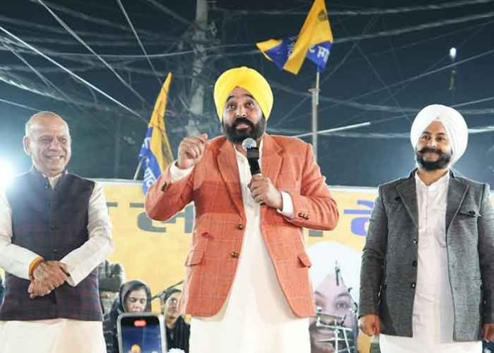 Punjab CM Mann Campaigns for AAP Candidate Jarnail Singh