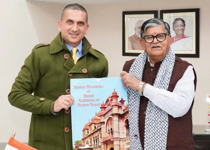 Punjab Guv Releases Harpreet Sandhu Pictorial Calendar