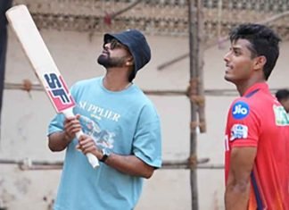 Suryansh Shedge with Shreyas Iyer