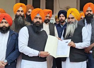 YAD Submits Request Letter at Akal Takht