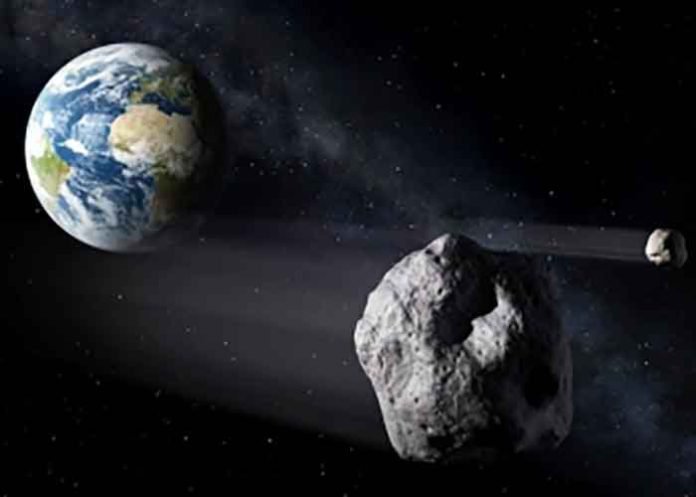 Asteroid 2024 YR4 hitting Earth Moon