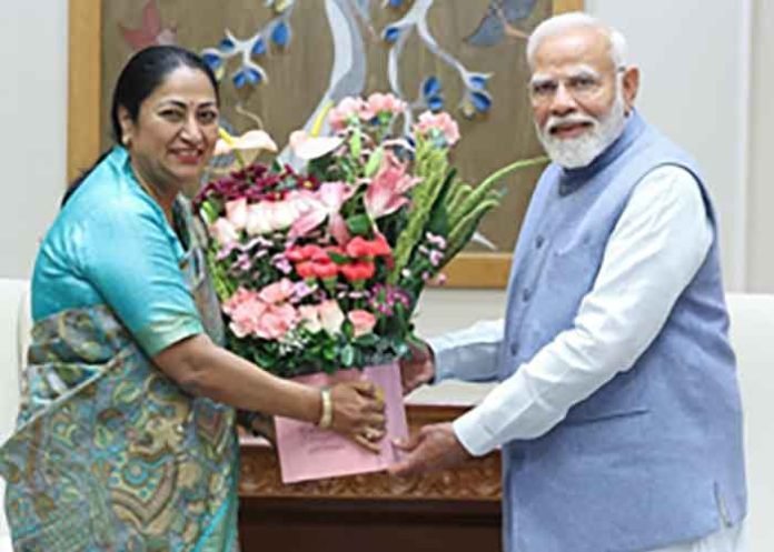 Delhi CM Rekha Gupta meets PM Modi