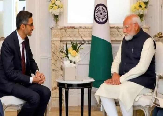 Google-CEO-Sundar-Pichai-meets-PM-Modi