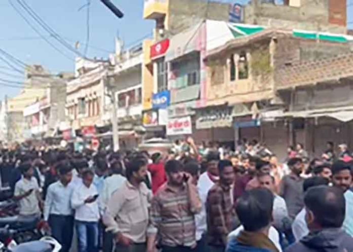 Rajasthan Bijainagar shuts down in protest