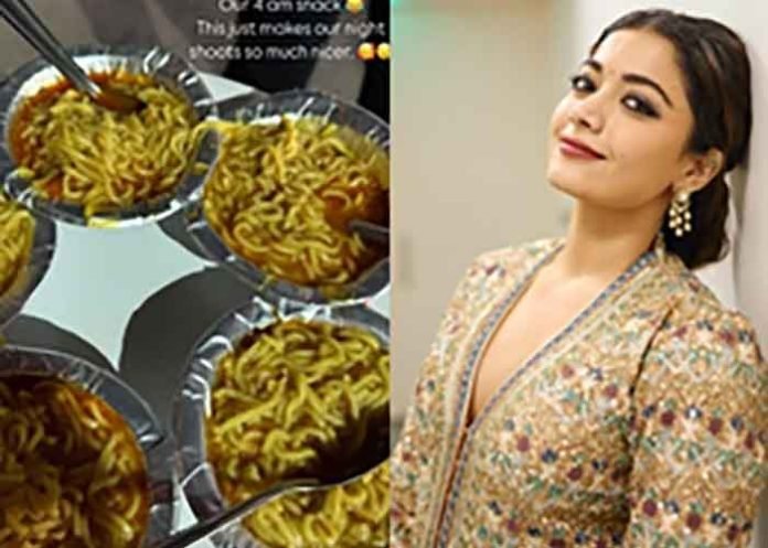 Rashmika Mandanna snack