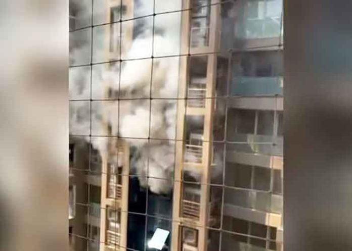Fire breaks out at apartment building in Rajkot