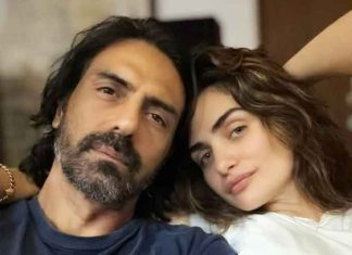 Gabriella Demetriades with beau Arjun Rampal