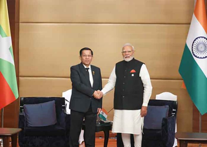 Narendra Modi Aung Hlaing