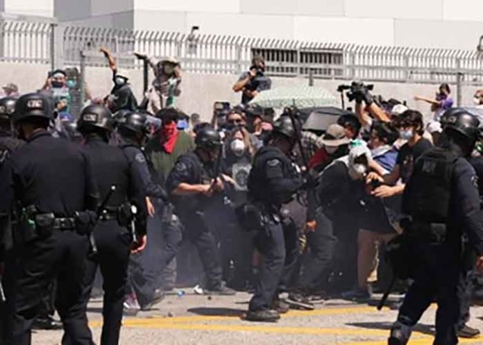 US Curfew imposed in downtown LA after protests