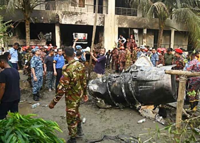 Bangladesh Air Force jet plane crash