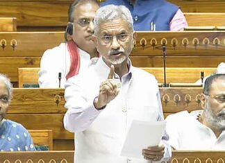 EAM Jaishankar in Parliament
