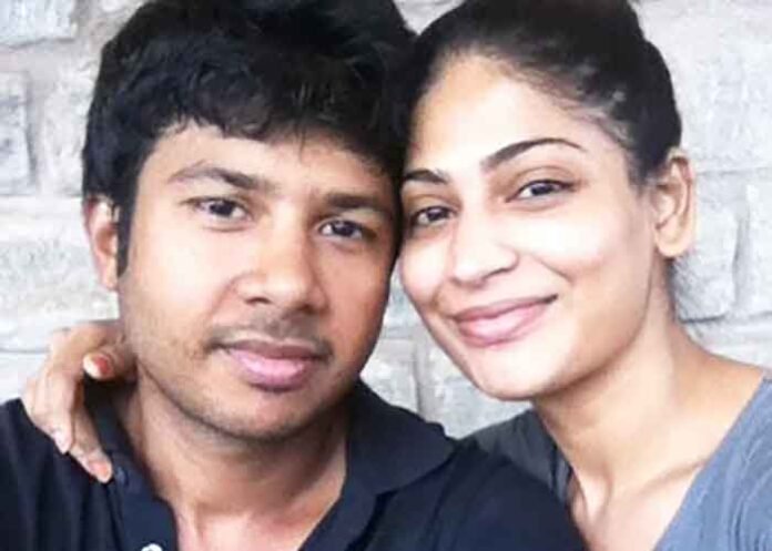 Feroz Mohamed with Vijayalakshmi