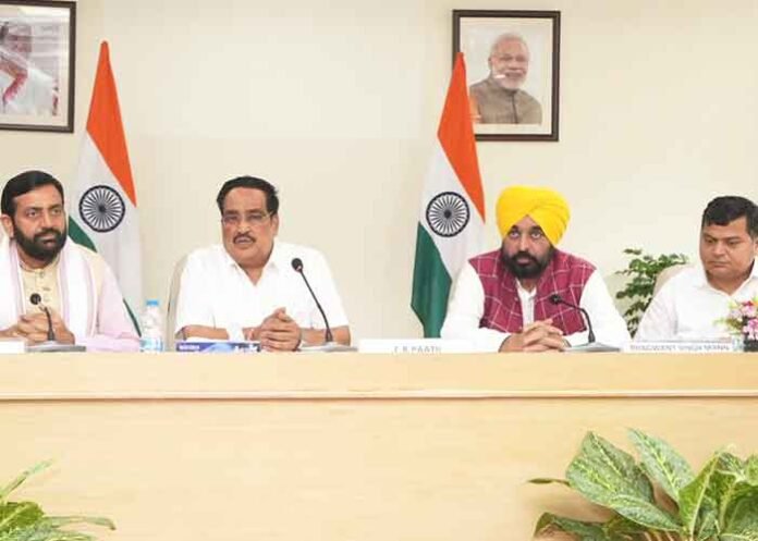 CM Mann and Nayab Saini meeting