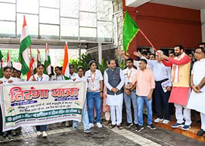 Haryana CM Nayab Saini flags off Tiranga Yatra led by girl students