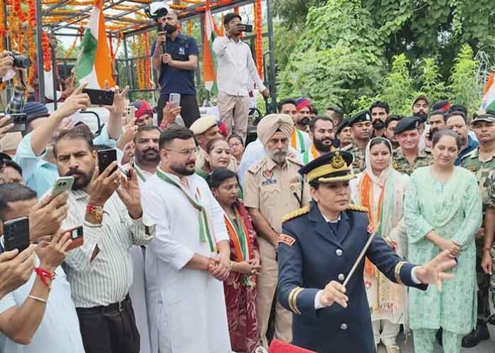 MLA Narinder Pal Sawna Others Lead Tiranga Yatra