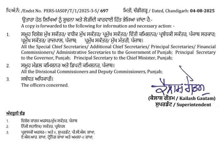 Officers Transfers chart