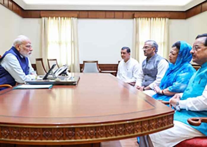 PM Modi meets Uttarakhand MPs