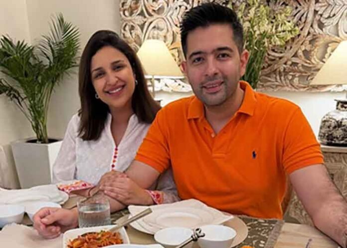 Parineeti Chopra & Raghav Chadha at home