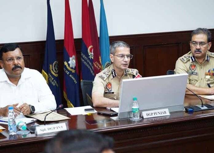 Punjab DGP Yadav in Meeting