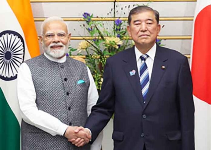 Shigeru Ishiba Japan PM with PM Modi